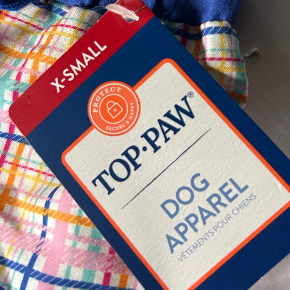 Plaid Dog Shorts Trunks XS